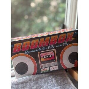Buffalo Games BOOMBOX Rewind to the 80’s & 90’s Music Party Card Game